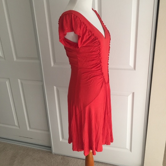 Diane Von Furstenberg Red Dress 4 - Picture 4 of 7